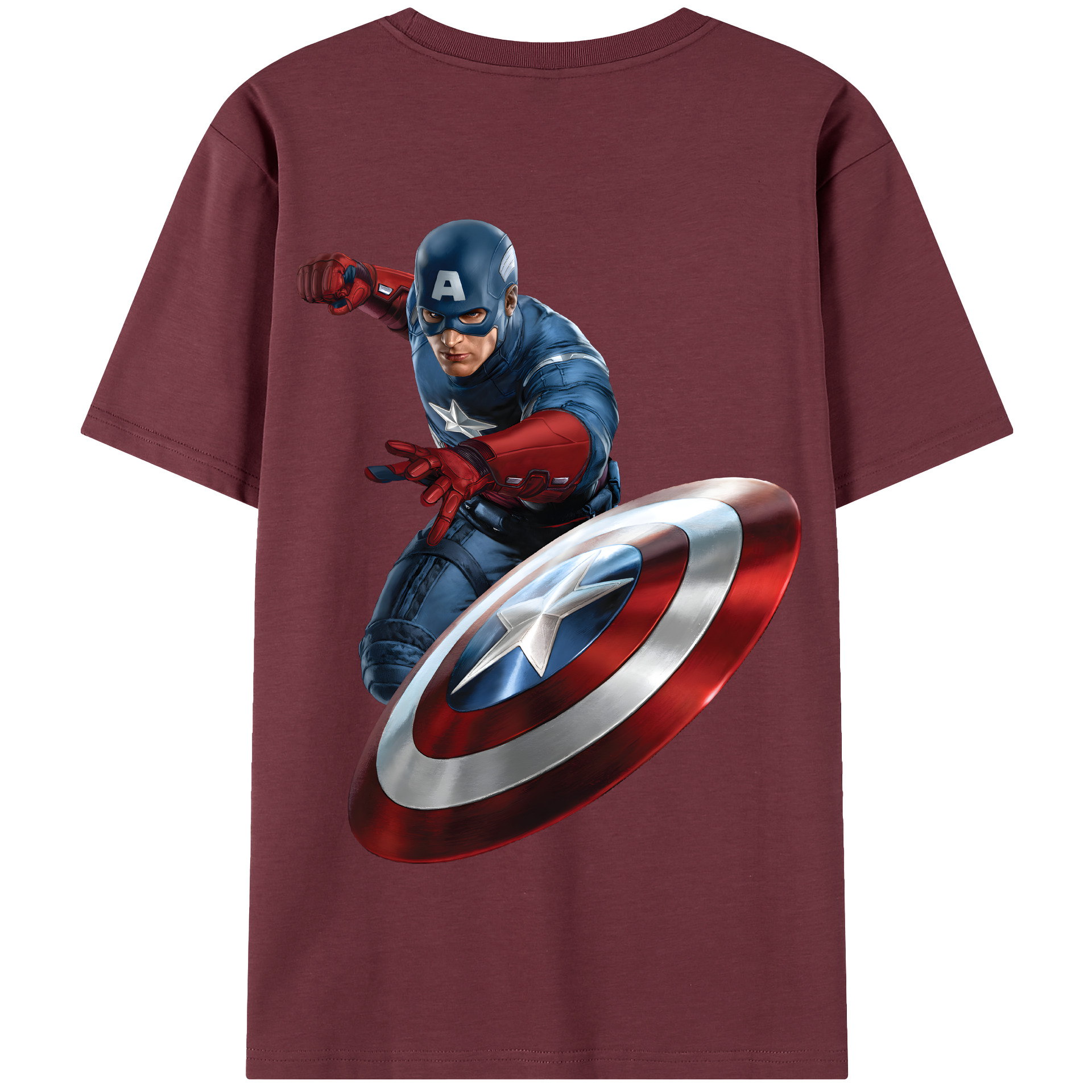 （画像用） アベンジャーズ The Avengers 綿100％半袖Tシャツ（背面プリント）